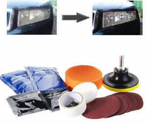 KIT RIGENERAZIONE RIPRISTINO RINNOVA LUCIDA FARI FANALI LENTI OPACIZZATI TRAPANO