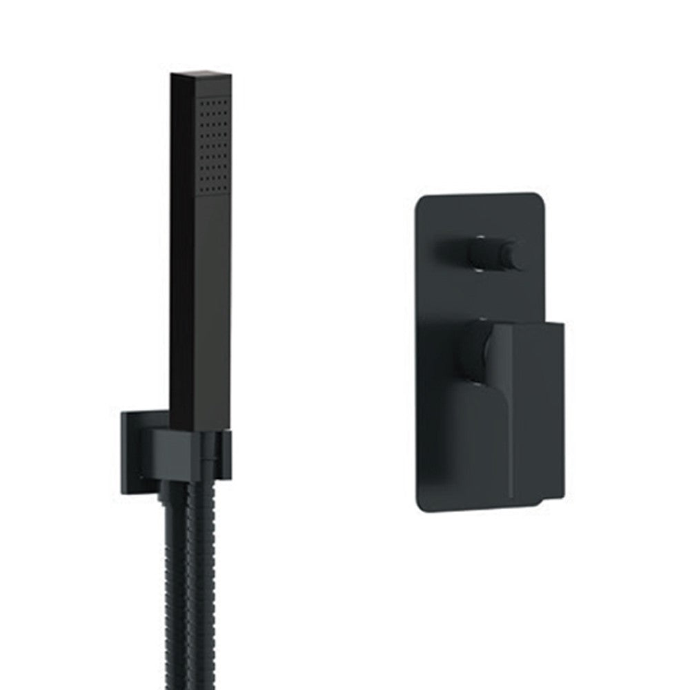 Set doccia quadro completo a incasso nero opaco - serie Absolute