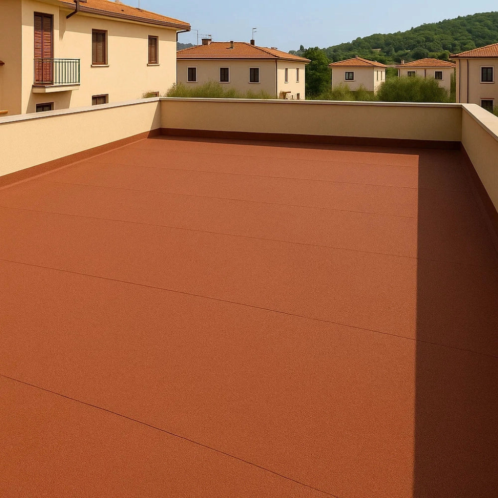Guaina ardesiata rossa casasciutta impermeabilizzazione terrazze 2 rotoli 1x10 m