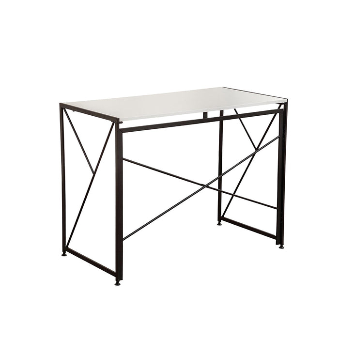 Scrivania - Xylo - piano bianco gambe metallo