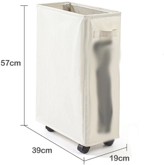 Wasmachine con ruote con cassone di stoccaggio idoneo all'acqua, contenitore per rifiuti di alto e basso profilo, contenitore per la casa, contenitore per rifiuti angolare