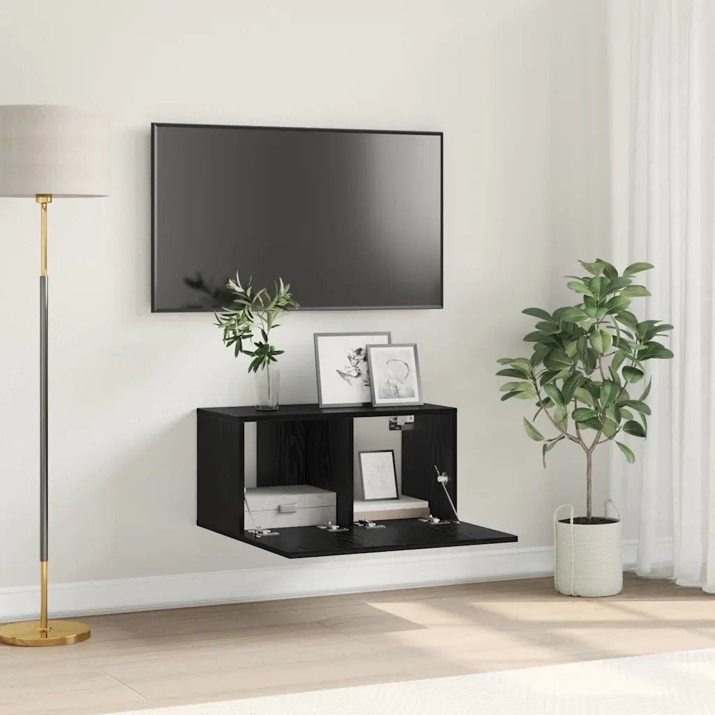 Set mobile TV-Credenza per TV Nero 60 x 30 x 30 cm Legno multistrato