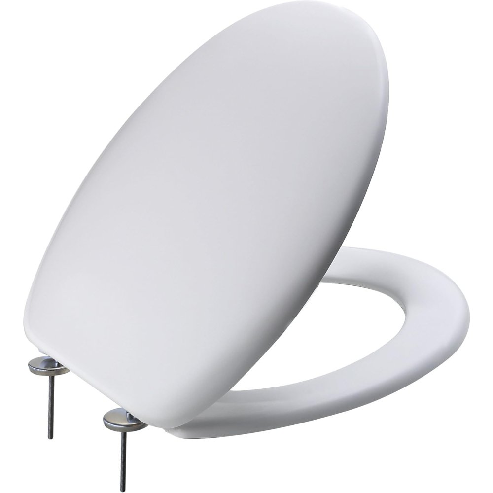 Saniplast mambo sedile wc, resina termoindurente, bianco, 46.1x3