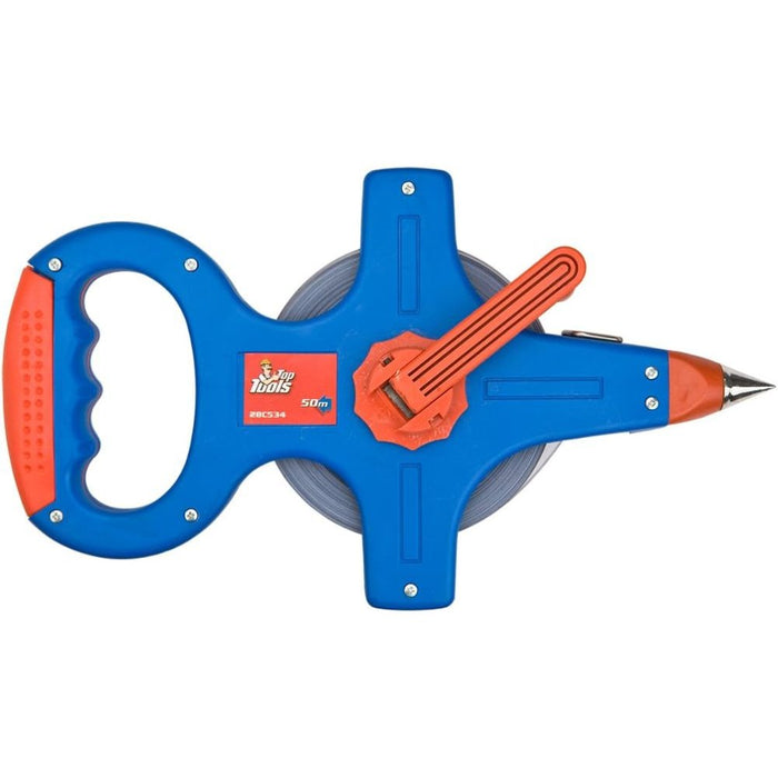 Topex 28c534 rotella metrica, ac acciaio, 50 m ds