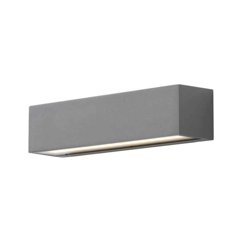 WILLY Applique Biemissione con attacco E27, Potenza 15W, IP54, Struttura Grigia in Alluminio pressofuso - Rossini Illuminazione