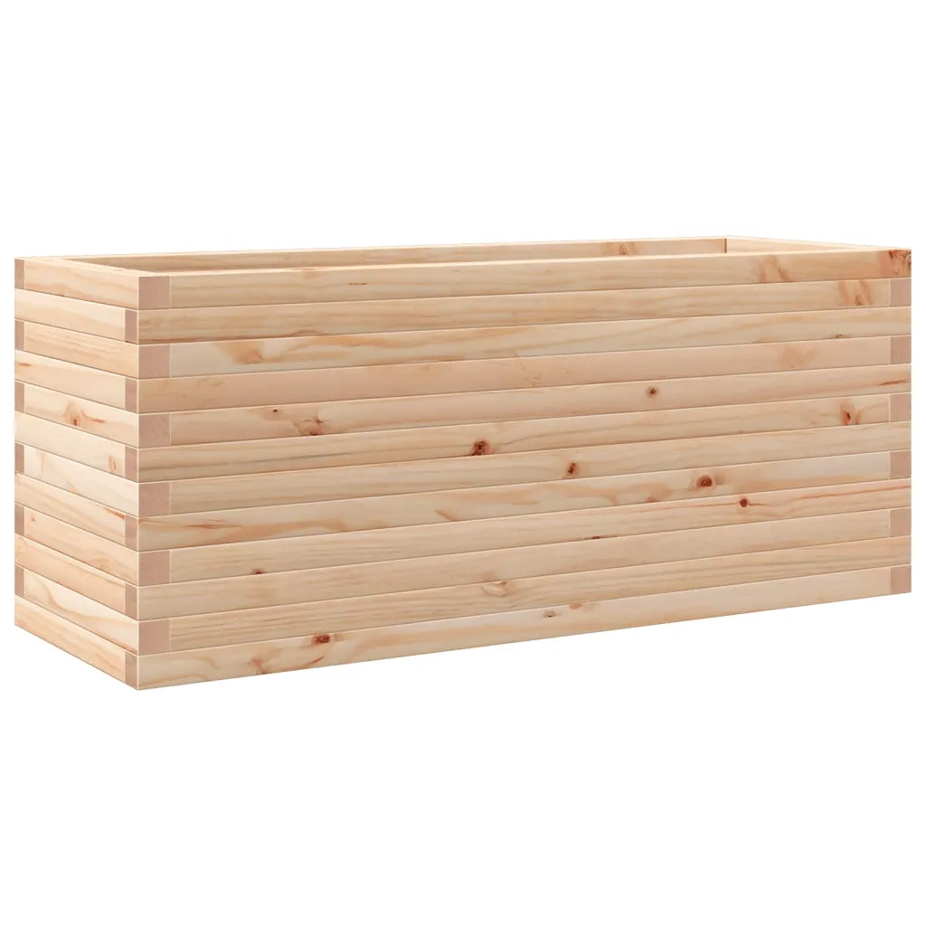 Fioriera da Giardino 110x40x45,5 cm in Legno Massello di Pino 847273