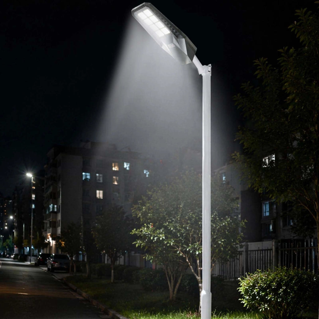 Lampada Solare LED 8W con Sensore di Movimento e Batteria 10000mAh Nero Avizar