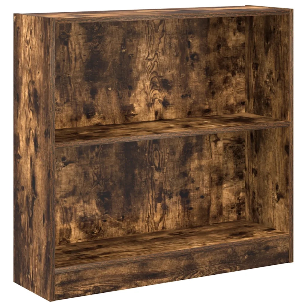 Libreria Rovere Fumo 80x24x76 cm in Legno Multistrato 857830