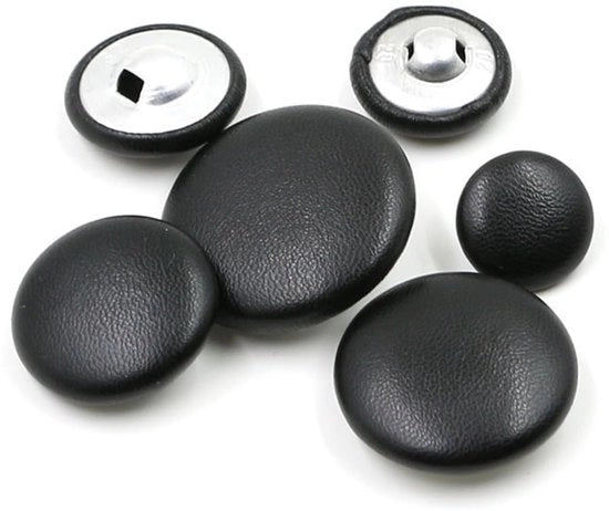 Punti di cucito 10 pezzi - Punti di cucito rotondi - Punti di cucito in pelle - Punti di cucito in alluminio - Punti di cucito decorativi - Punti di cucito di sostituzione 10 mm/38 mm - Punti di cucito per la sartoria
