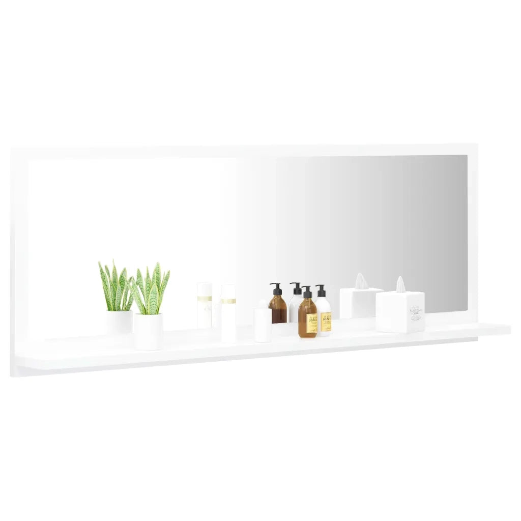 Specchio da Bagno Bianco 100x10,5x37 cm in Truciolato cod mxl 55477