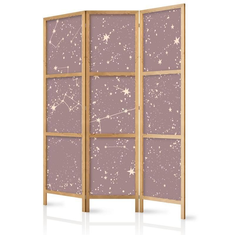 Paravento giapponese - Night Sky - Artistic Constellations and Stars in Pastel Shades Larghezza x Altezza Decor: 135x172