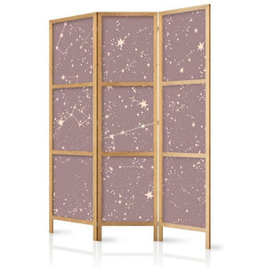Paravento giapponese - Night Sky - Artistic Constellations and Stars in Pastel Shades Larghezza x Altezza Decor: 135x172