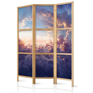 Paravento giapponese - The Sun in Hiding: The Golden Face of the Sky Over a Cloudy Sea Larghezza x Altezza Decor: 135x172