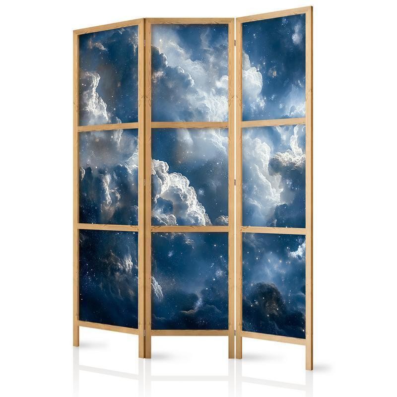 Paravento giapponese - Astronomical Wonders: Clouds and Stars in Harmonious Combination Larghezza x Altezza Decor: 135x172