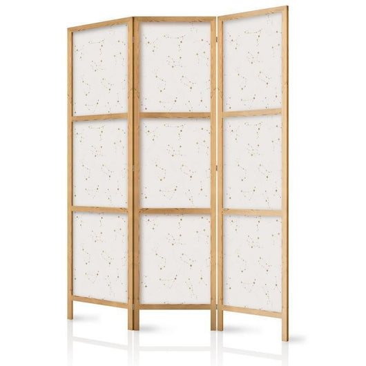 Paravento giapponese - Star Map - Delicate Constellations in Warm Shades Larghezza x Altezza Decor: 135x172