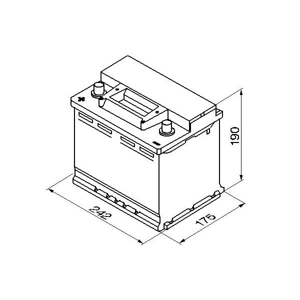 BATTERIA BOSCH S3006 56AH SX