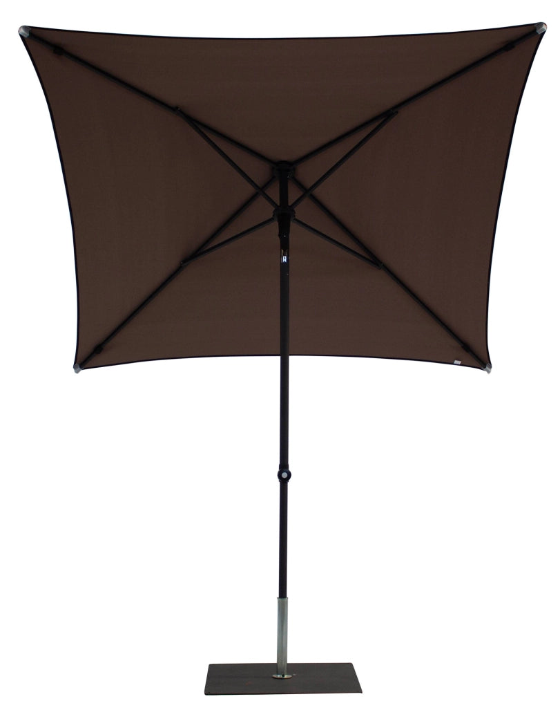Ombrellone da Giardino 2x2 m Palo Ø38 mm in Alluminio Tessuto Dralon Acrilico Border Taupe