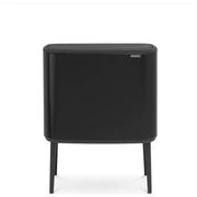 Brabantia 316203 Bo Touch Bin Pattumiera 2 Secchi 11+23 Litri Apertura Soft-Touch Piedini Regolabili colore Nero Opaco