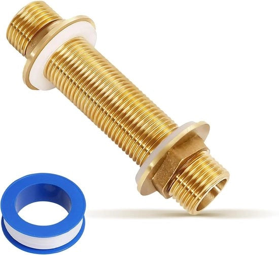 Alimentazione serbatoio 1/2 pollice con sigillatura in silicone - materiale rame - connessione a vite per serbatoi d'acqua e pompe d'acqua