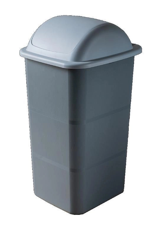 Pattumiera Differenziata Basculi' in Plastica Grigio Scuro 24 Litri Belli e Forti