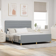 Struttura del letto Grigio chiaro 180 x 200 cm Tessuto 3344669