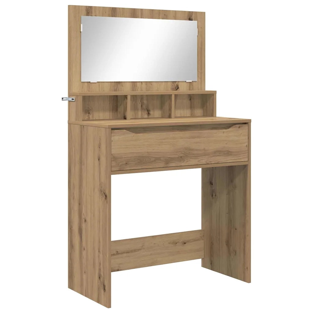 Tavoli da Trucco per Camera da Letto Rovere artigianale 888986