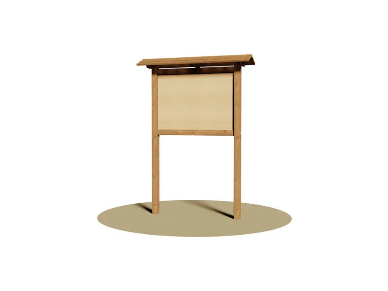 Bacheca Giochipark in legno pannello mogano varie dimensioni da interrare - 140 x 100 cm