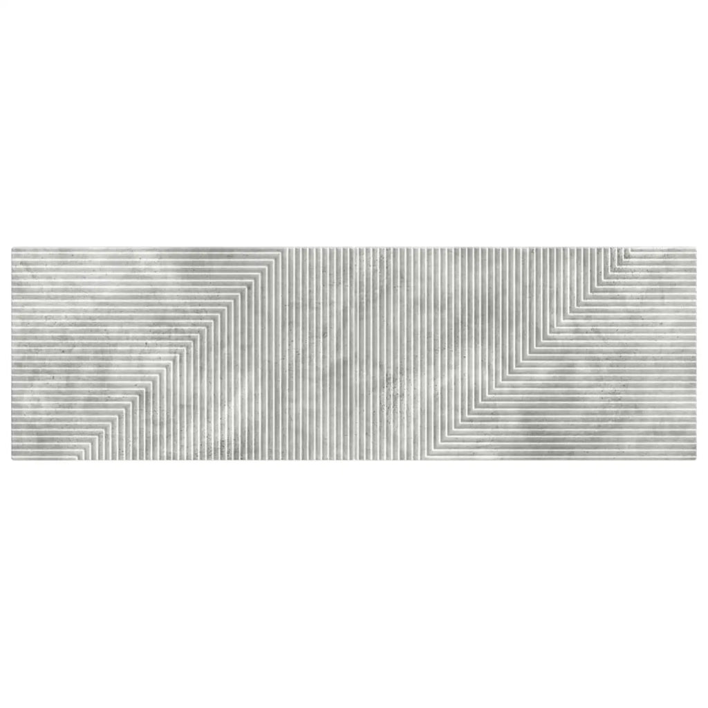 Testiera da Muro HAARLEM Grigio Cemento Legno ingegnerizzato 896948