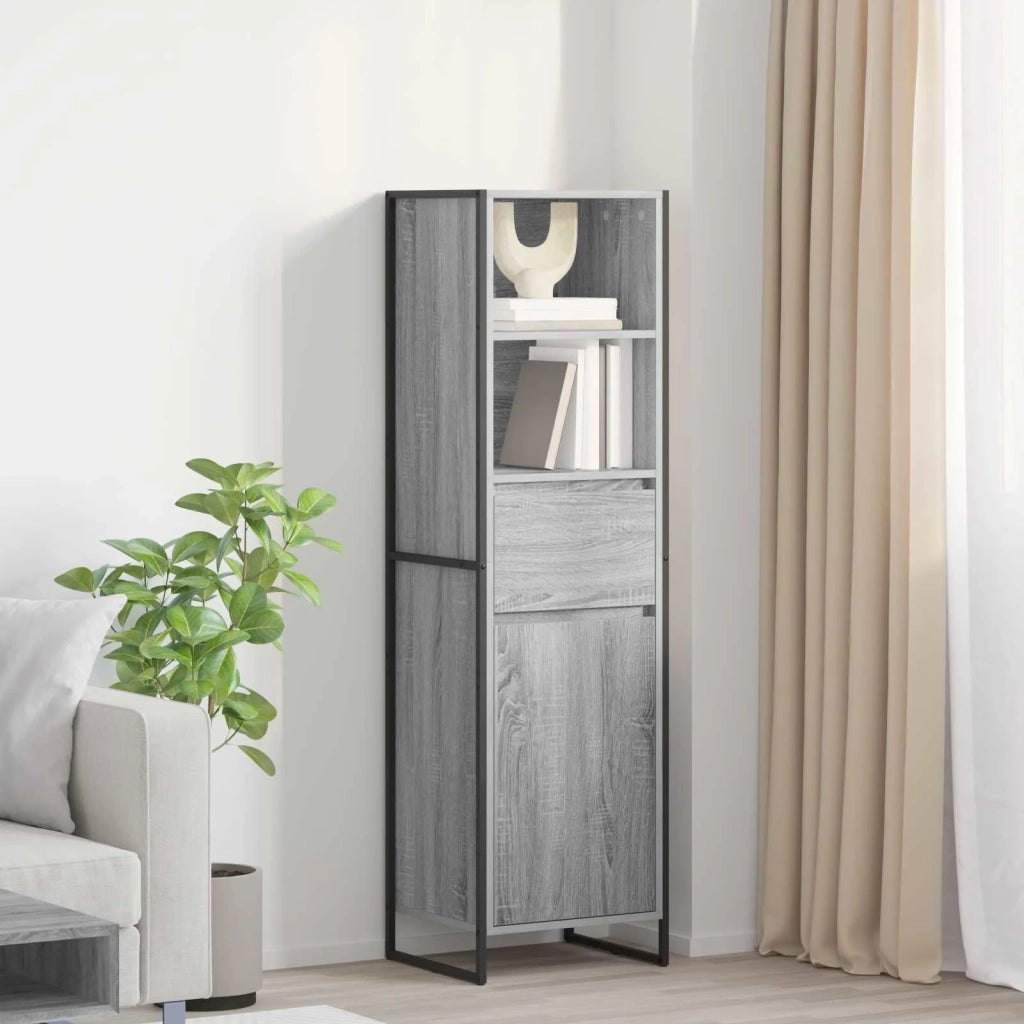 Armadio per Libri con cassetto Grigio Sonoma 43 x 36 x 150.5 cm 886627
