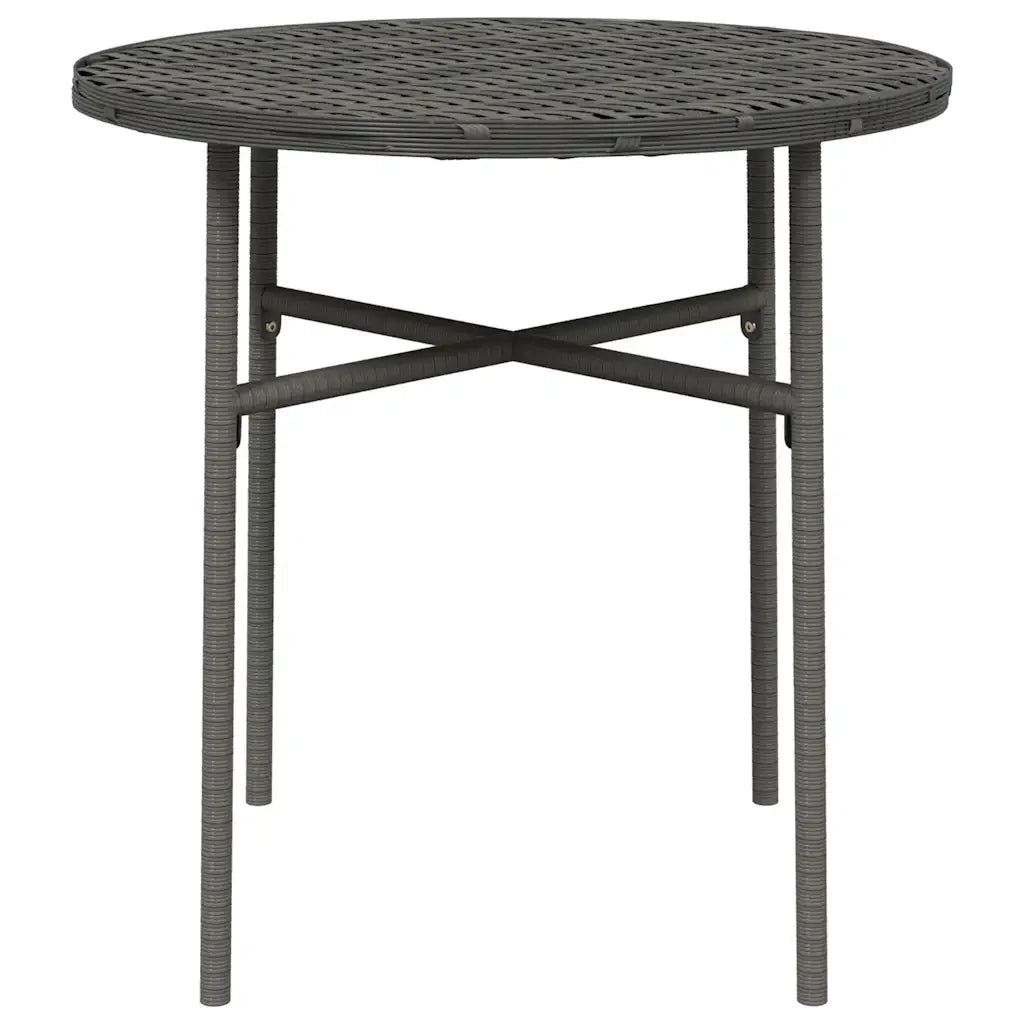 Tavolino da TÃ¨ Grigio 45 cm in Polyrattan  cod mxl 34348