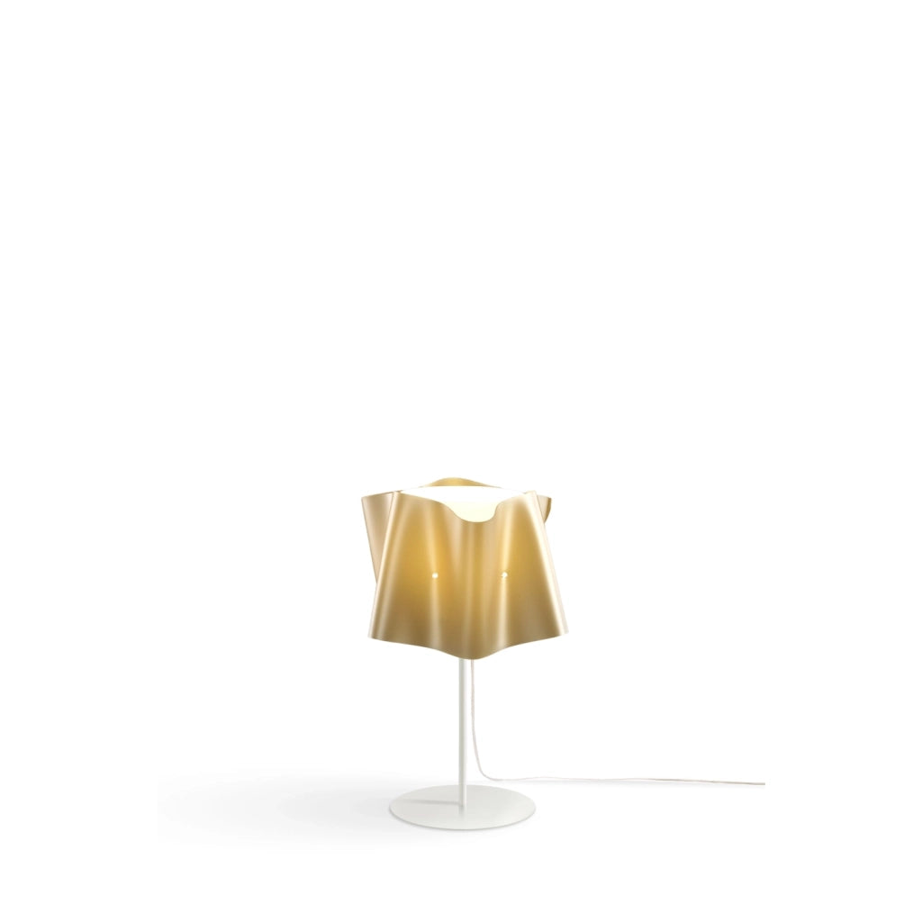 Lampada Da Scrivania Moderna Folio Polilux ® New Gold E Metallo 1 Luce E27