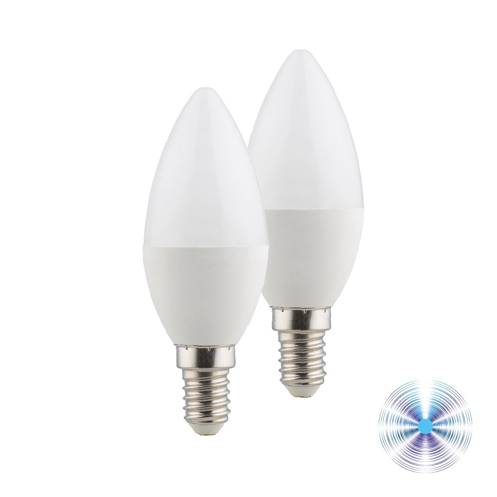 BIPACK LAMPADINA LED C37 E14 6000K 5W 438LM