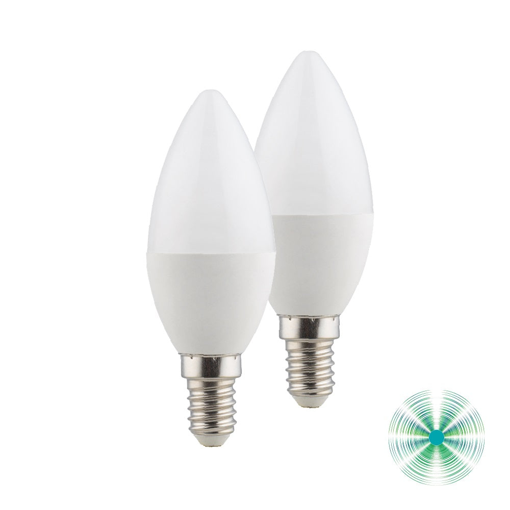 BIPACK LAMPADINA LED C37 E14 4000K 5W 430LM