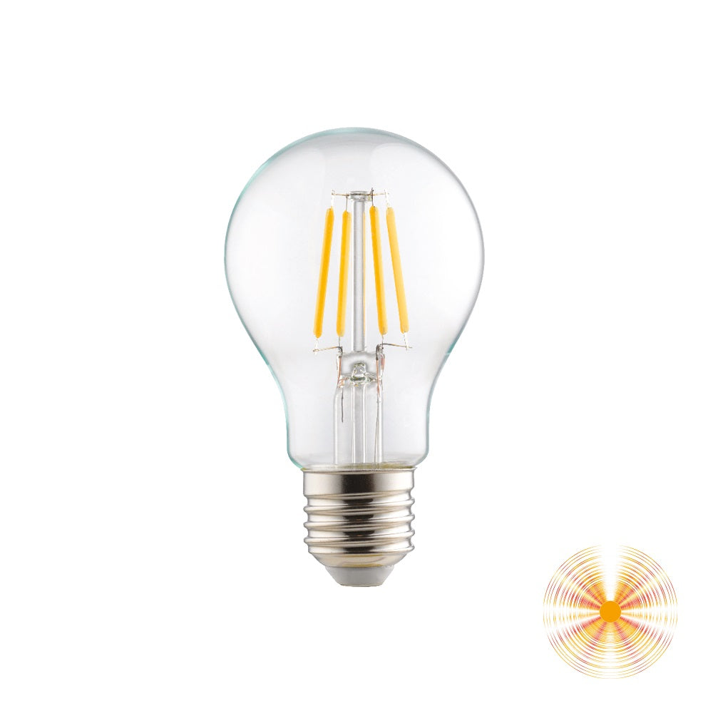 LAMPADINA FILAMENTO LED E27 4W 3000K 470LM.