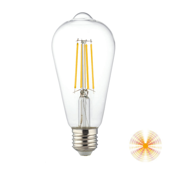 LAMPADINA FILAMENTO LED E27 8W 3000K 1100LM