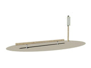 Trave di Equilibrio Giochipark legno 9x9cm supporti acciaio cartello incluso