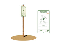 Slalom h150 Giochipark 6 montanti 9x9cm cartello incluso legno lamellare