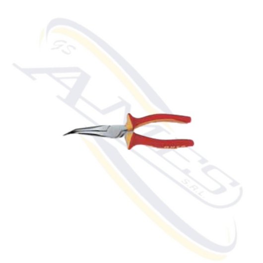 USAG "081 PN" PINZE ISOLATE A BECCHI MEZZOTONDI LUNGHISSIMI PIEGATI A 45° 1000 V "081 PN" USAG Lunghezza: 200 mm