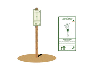 Trazioni alla Sbarra 2 Giochipark legno 9x9cm barre acciaio A~ 4cm outdoor