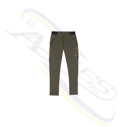 DIADORA "SHADOW" PANTALONE STRETCH CARGO Colore: Verde, Taglia: L
