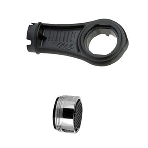 Set completo: 1 aeratore m24 anticalcare ad alta tecnologia, 1 chiave di pulizia settimanale
