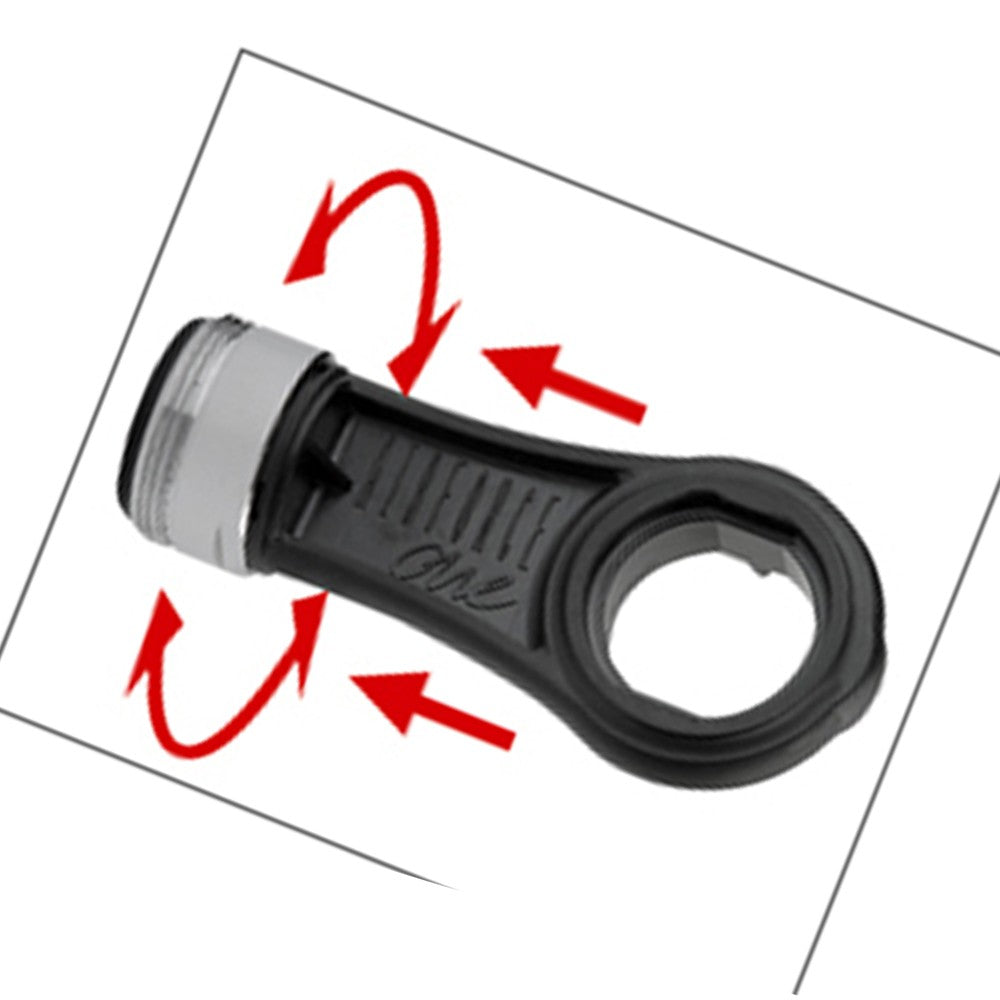 Set completo: 1 aeratore m24 anticalcare ad alta tecnologia, 1 chiave di pulizia settimanale