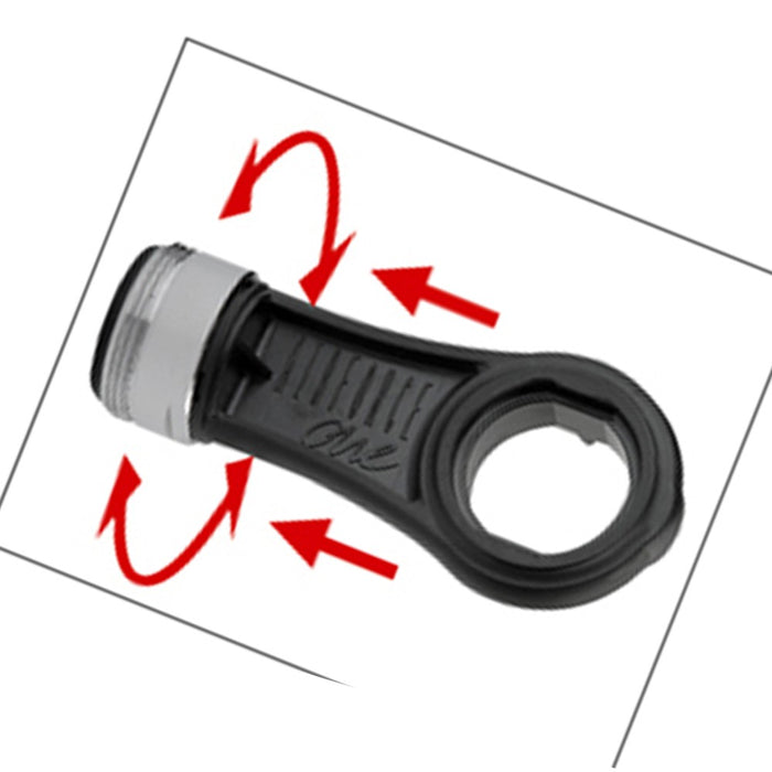 Set completo: 1 aeratore m24 anticalcare ad alta tecnologia, 1 chiave di pulizia settimanale