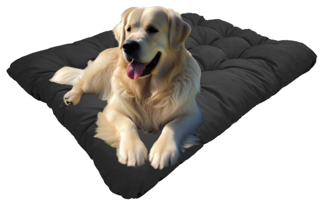 AIO FACTORY 100x70 cm PRESTIGE Cuccia per cani impermeabile personalizzabile nera