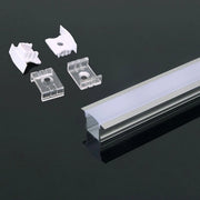 Kit di montaggio della striscia a LED con alluminio diffusore 2000* 23* 15,5 mm Milky