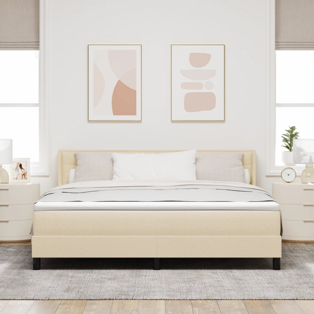 Letto contenitore  con materasso panna 180x200 cm tessuto