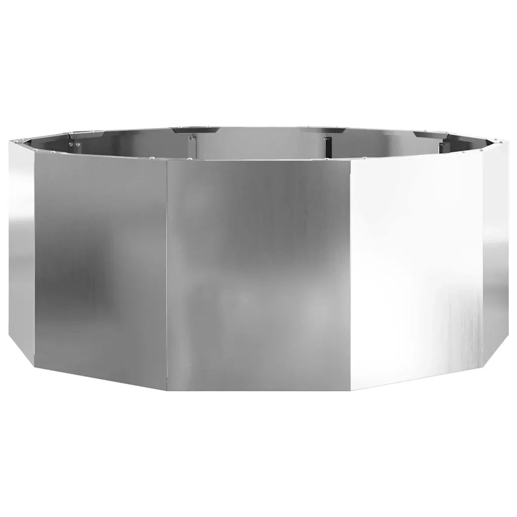 Fioriera | Cassetta per fiori | Vaso Argento 90 x 90 x 35 cm Acciaio zincato