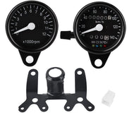 Contachilometri - Meccanico - Odometri - Adatto per CG125/GN125 - Nero - Inclusa Maniglia - Dimensioni 160 x 130 mm - Contachilometri per Motocicletta