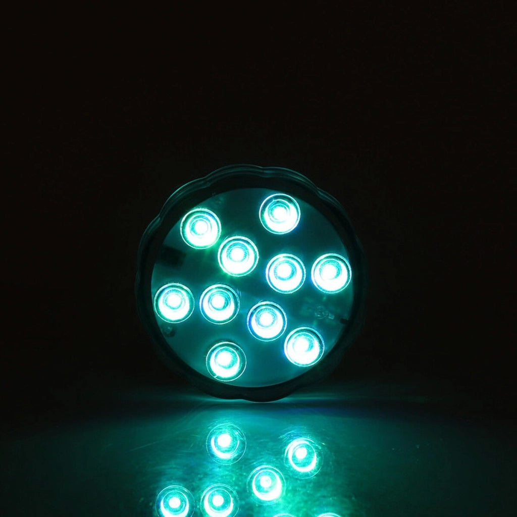 LAMPADA 10 LED LUCE CON TELECOMANDO ACQUARIO SOMMERGIBILE RGB IP65 IMPERMEABILE - Driwei