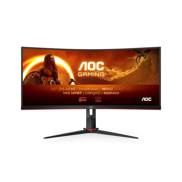 Aoc g2 cu34g2xp monitor pc 86,4 cm (34") 3440 x 1440 pixel ultrawide quad hd led nero - CU34G2XP/BK